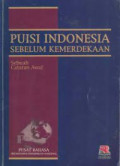 PUISI INDONESIA SEBELUM KEMERDEKAAN