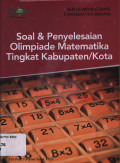 Soal dan Penyelesaian Olimpiade Matematika Tingkat Kabupaten/Kota