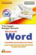 Trik Cepat Belajar Sendiri Microsoft Word