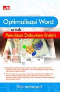 Optimalisasi Word Untuk Penulisan Dokumen Ilmiah